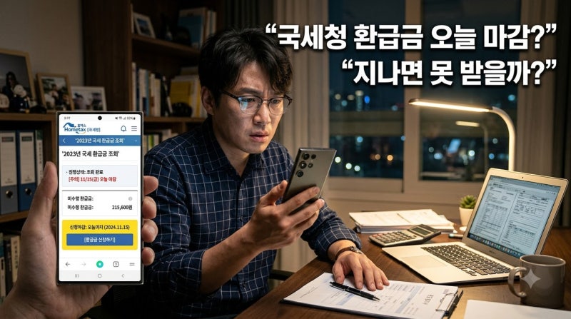 국세청 환급금 오늘 신청 못하면 못 받나?｜9월11일 지나면 어떻게 되는지 확인