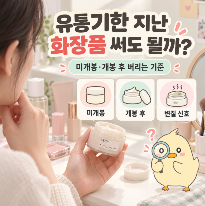 유통기한 지난 화장품 써도 될까? 미개봉·개봉 후 버리는 기준