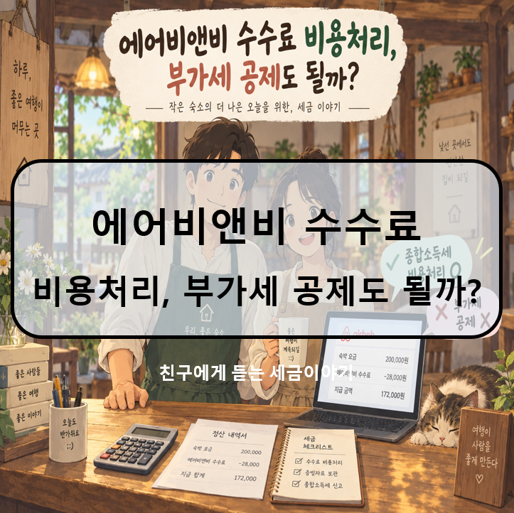 에어비앤비 수수료 비용처리, 부가세 공제도 될까?