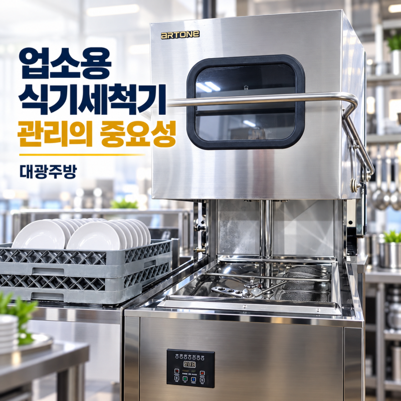 업소용 식기세척기 관리의 중요성, 깨끗한 식당 주방을 만드는 기본!