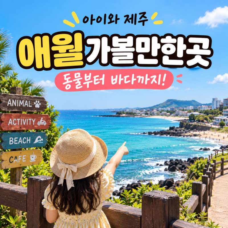 아이와 제주 애월 가볼만한곳, 동물부터 바다까지 하루 코스