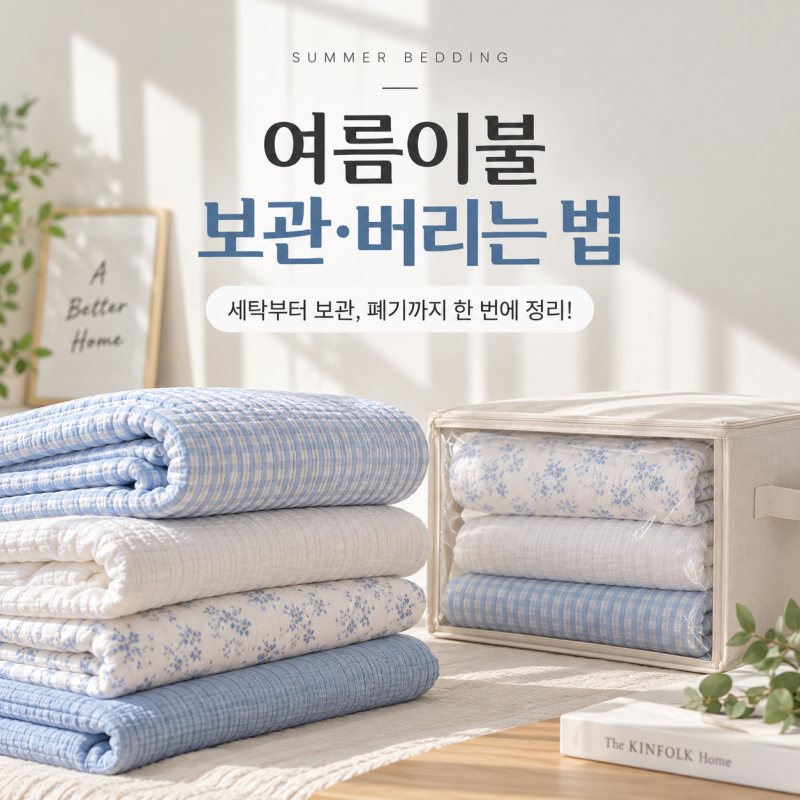 여름이불 보관법부터 버리는 법까지, 계절이불 정리 총정리