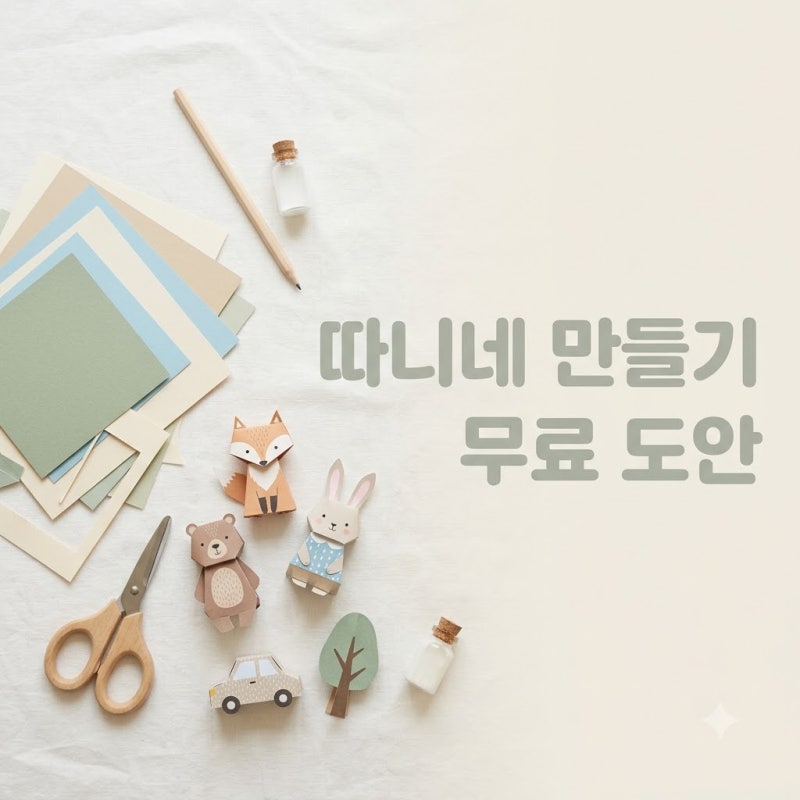 따니네 만들기 무료 도안으로 쉽게 시작하는 DIY 종이 장난감