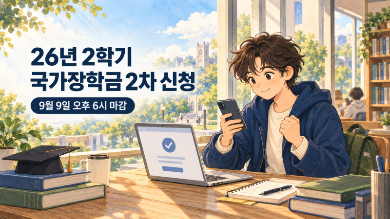 26년 2학기 국가장학금 2차 신청 방법｜재학생 구제신청·기간 총정리