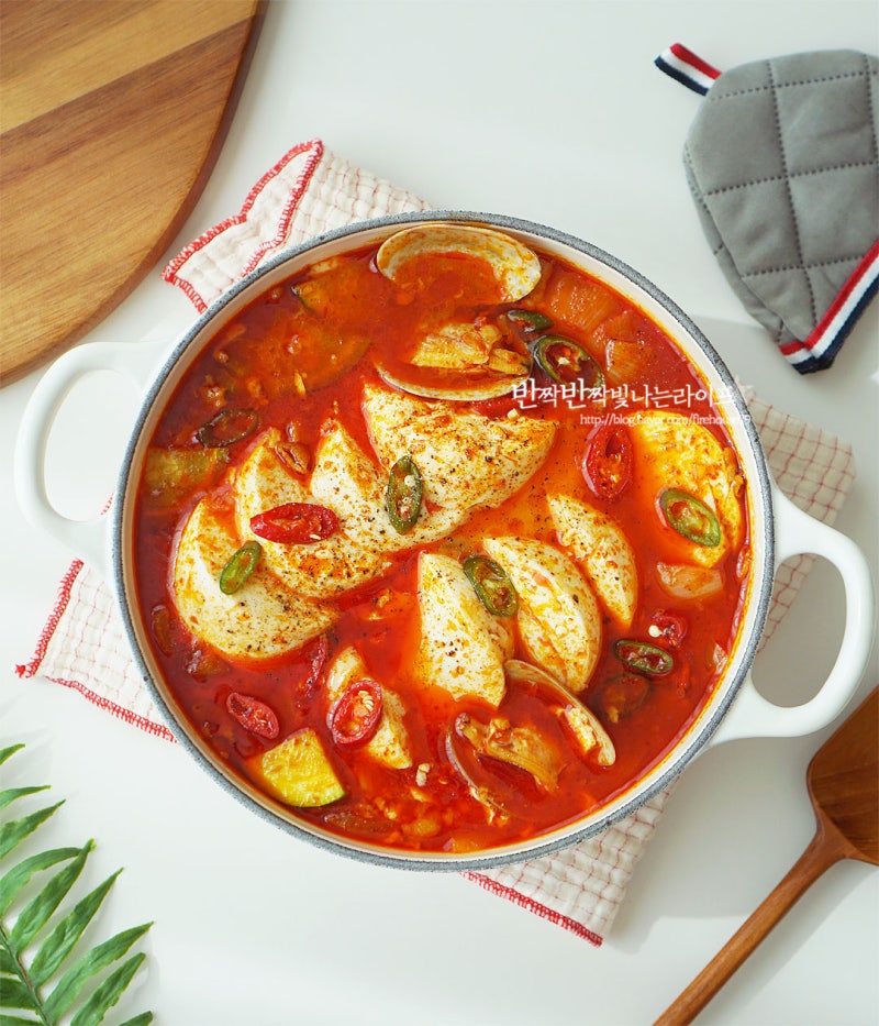정호영 순두부찌개 레시피 양념 재료 식당보다 맛있게 끓이는법