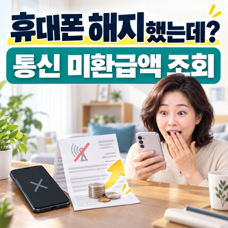 휴대폰 해지했는데 돈이 남았다? 통신 미환급액 조회·환급 신청방법