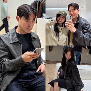 포터리 판교 현대백화점 매장｜부부가 같이 고른 가죽자켓, 워크자켓 30대 남자옷코디 후기