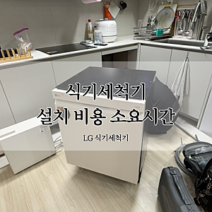 lg 식기세척기 이전 설치 비용 이사 후 식세기 설치 금액 장단점