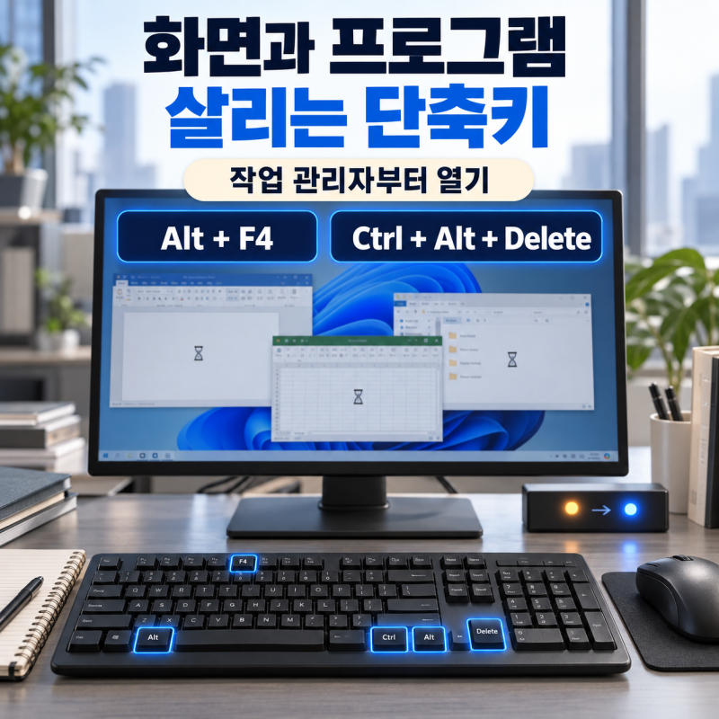 컴퓨터가 멈췄을 때 전원부터 끄지 마세요…화면과 프로그램을 살리는 단축키