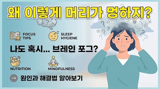 “왜 이렇게 머리가 멍하지?” 혹시 나도 브레인 포그일까?