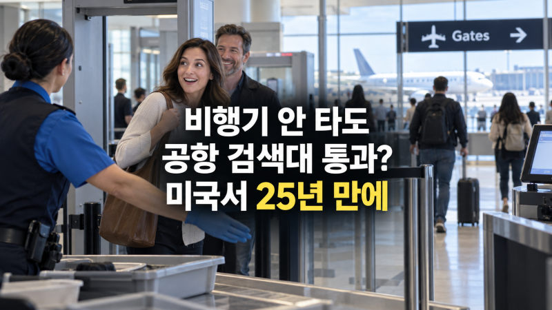 비행기 안 타도 미국 공항 검색대 통과? 25년 만에 달라진 탑승구 규정