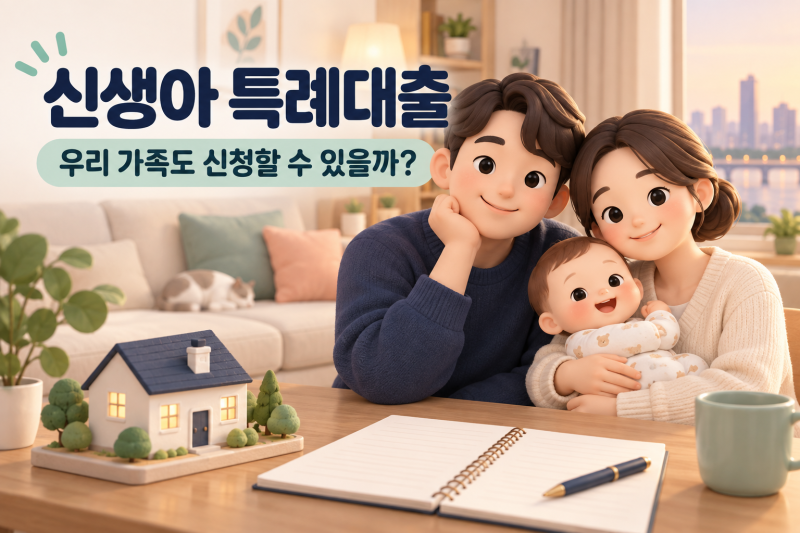 [신혼집 대출 가이드 ⑤] 신생아 특례대출, 우리 부부도 가능할까? 매매·전세 조건 총정리