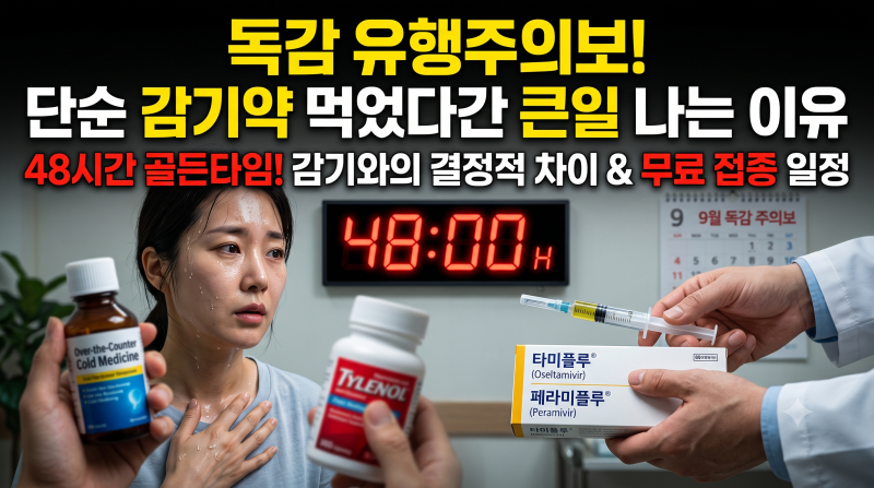 두 달 앞당겨진 독감 유행주의보! 단순 감기약 먹었다간 큰일 나는 이유