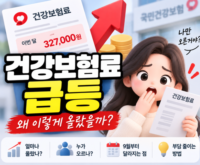 건강보험료 급등｜2026년 9월부터 갑자기 더 내는 이유와 대상자 총정리