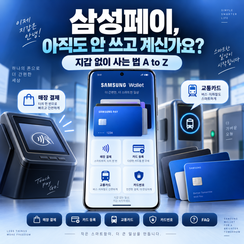 삼성페이, 아직도 안 쓰고 계신가요? 지갑 없이 사는 법 A to Z
