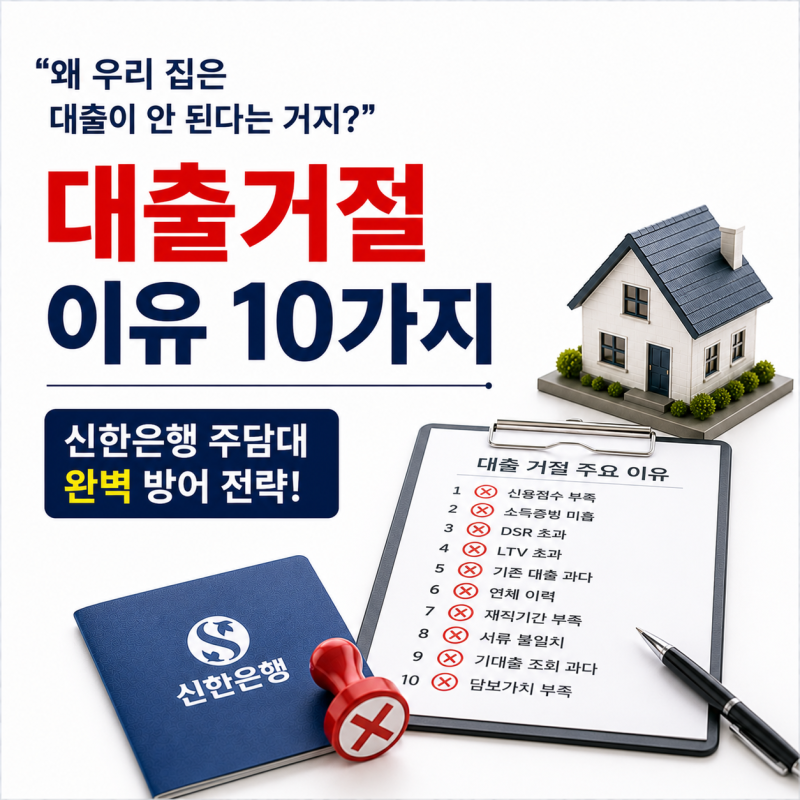 "왜 우리 집은 대출이 안 된다는 거지?" 신한은행 주택담보대출이 거절되는 뼈아픈 주요 이유....