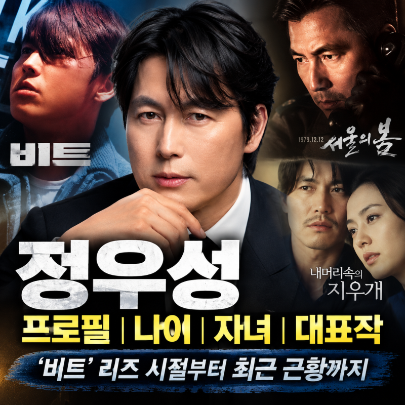 정우성 프로필 나이 자녀, ‘비트’ 리즈 시절부터 최근 근황까지