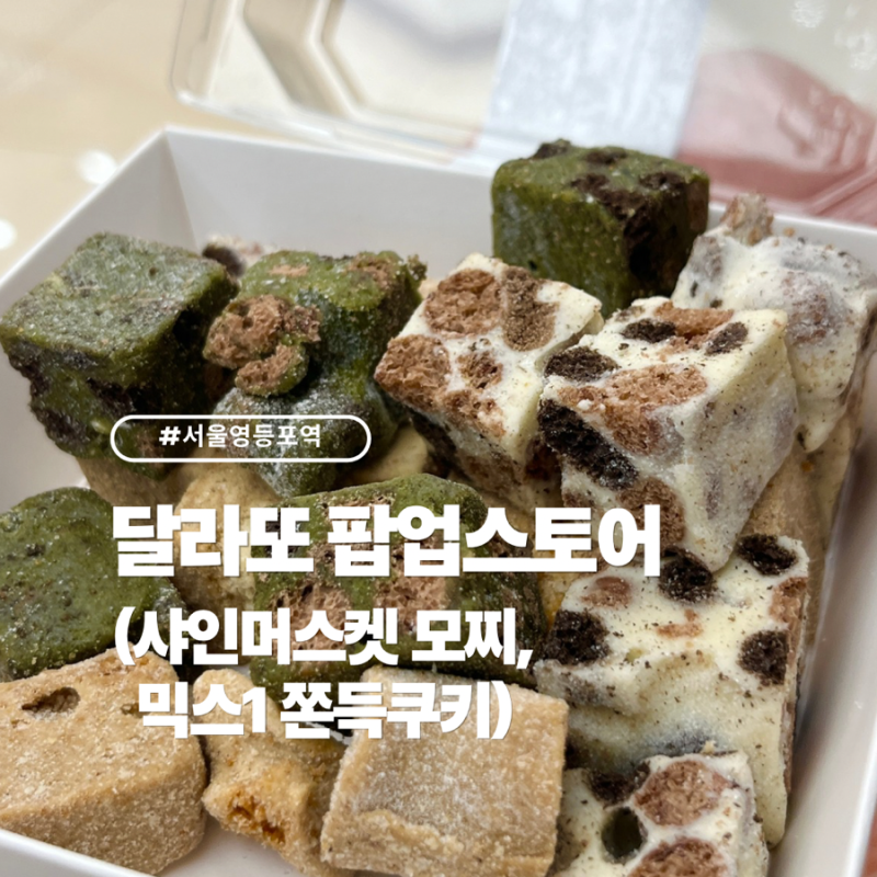 영등포역 타임스퀘어 팝업스토어 ‘달라또 DALLATTO’ 샤인머스켓 모찌, 믹스1 쫀득쿠키 후기 (....