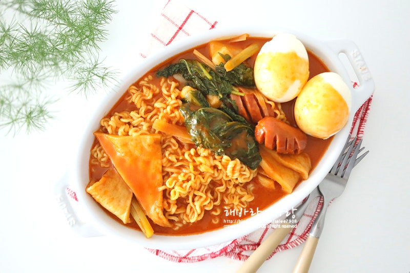 분식집 라볶이 레시피 라면볶이 만들기 라면요리