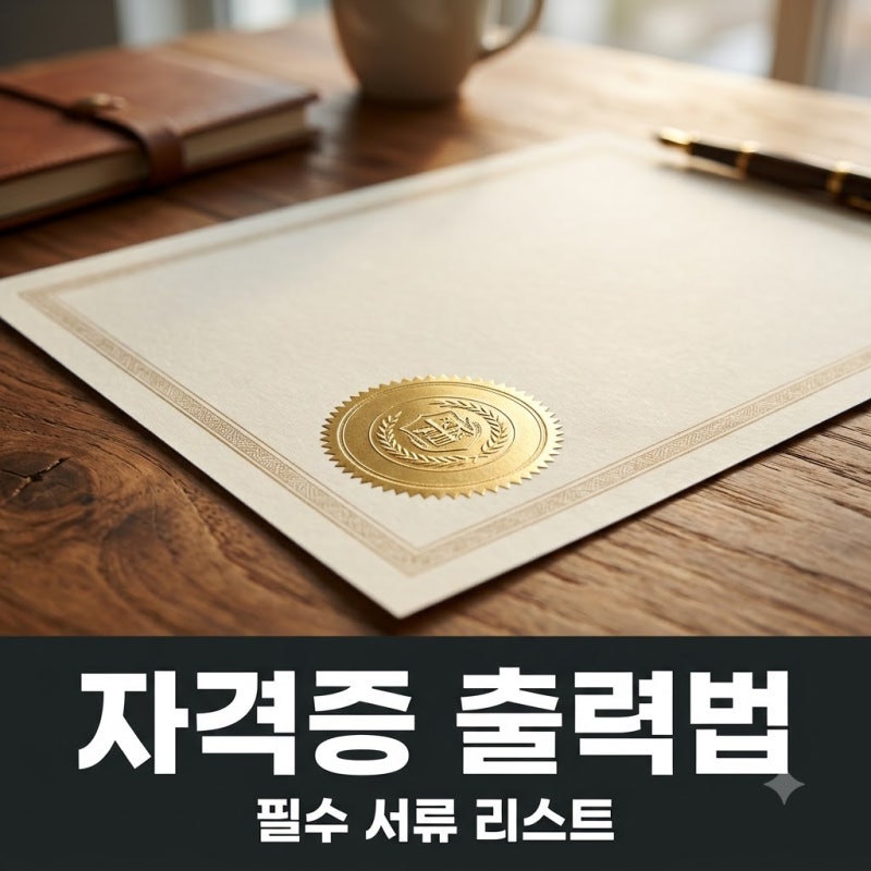 "집에서 바로 안 나와요?" 보육교사자격증출력 전 확인 안 하면 헛수고하는 서류..