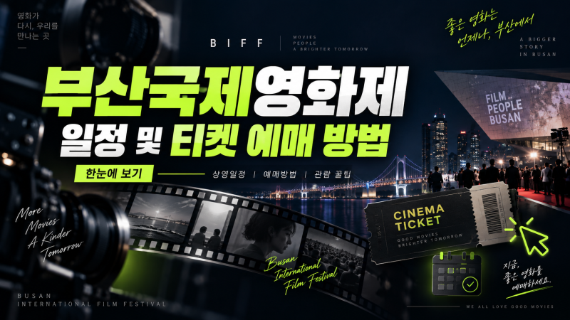 부산국제영화제 예매 일정 및 티켓팅 핵심 가이드