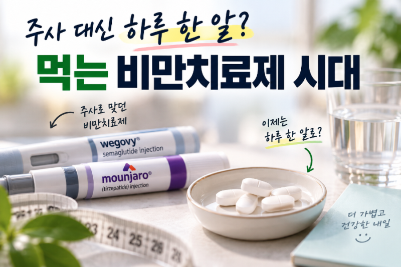 먹는 위고비·마운자로 나온다? 하루 한 알 비만약, 2027년 국내 출시 전망