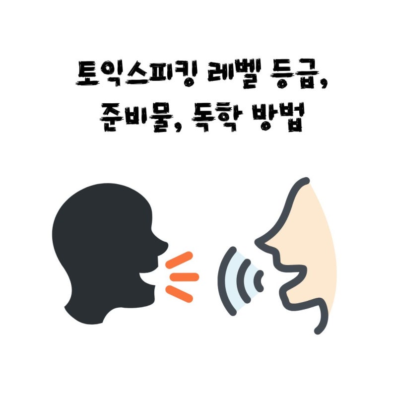 토익스피킹 레벨 등급, 준비물, 독학 방법 정리