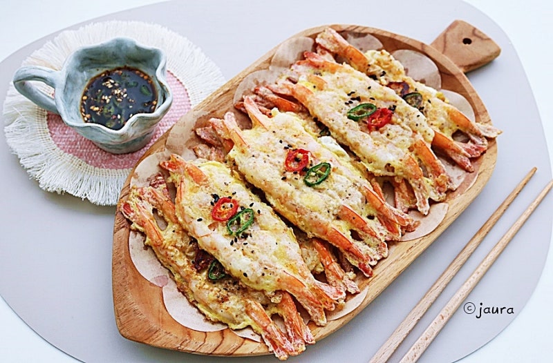 노바시새우전 꼬치없이 깔끔하게 만들기