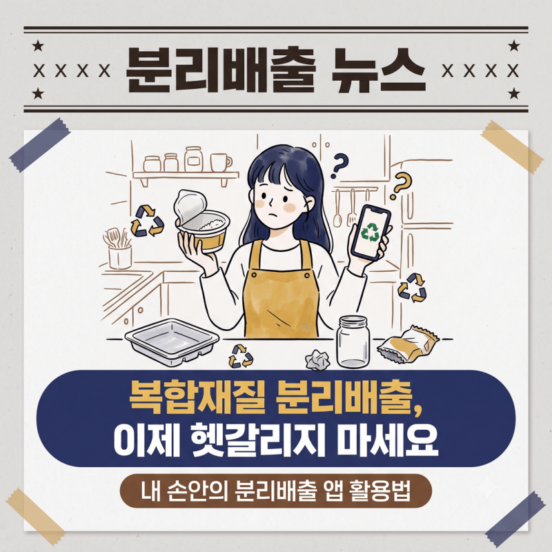 재활용 분리배출 표시 헷갈리는 복합재질 처리법, 내 손안의 분리배출 앱 활용법