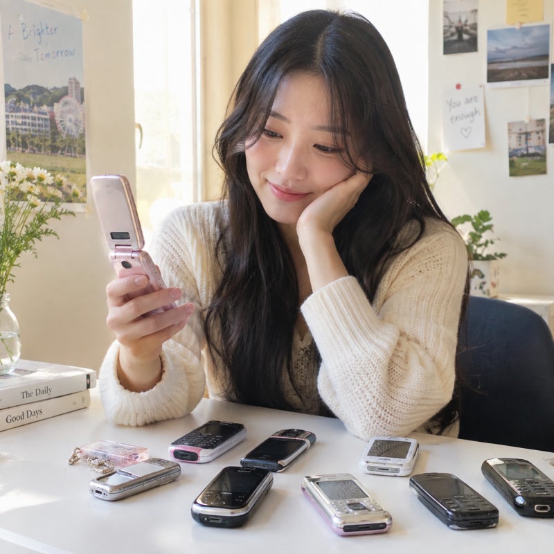 단종된 스카이폰 스카이 폴더폰 아임백 Vs 모토로라 레이저폰 1 2