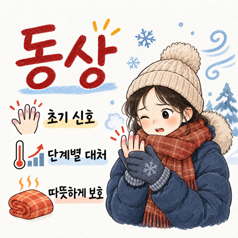 추운 환경에서 발생하는 동상 증상 원인과 단계별 대처 기준