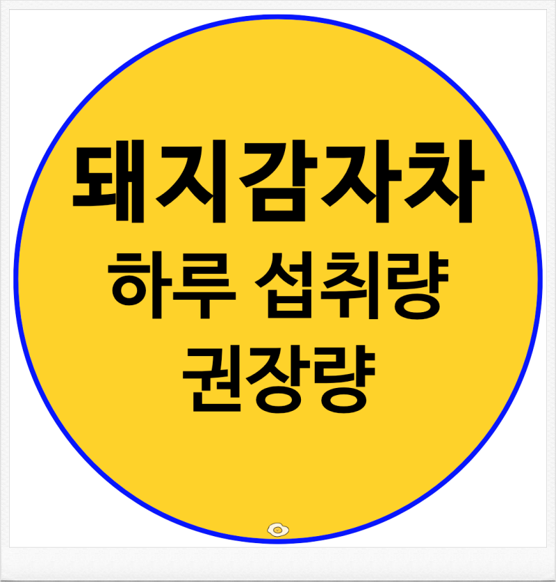 돼지감자차 하루 섭취량 500mL 괜찮을까? 권장량과 끓이는 법