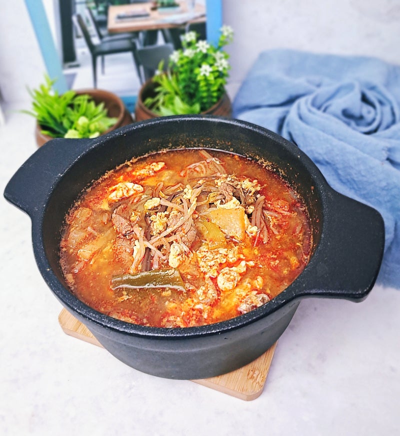 소고기 육개장 끓이는법 고사리 대파 사골육개장 레시피