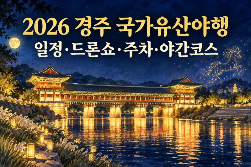 2026 경주 국가유산야행｜일정·드론쇼·주차·야간코스 총정리