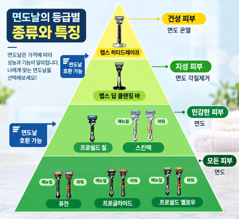 질레트 면도기에 대한 모든 것. + 질레트 면도날 (구매 전에 알아두면 좋은 정보와 구매링크)