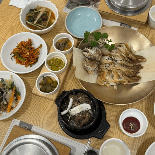 맛집 ➰ 순천게장 열무밭애 신대본점 갈대굴비 한상 방문후기 / 화장실 주차장 아기의자 예....