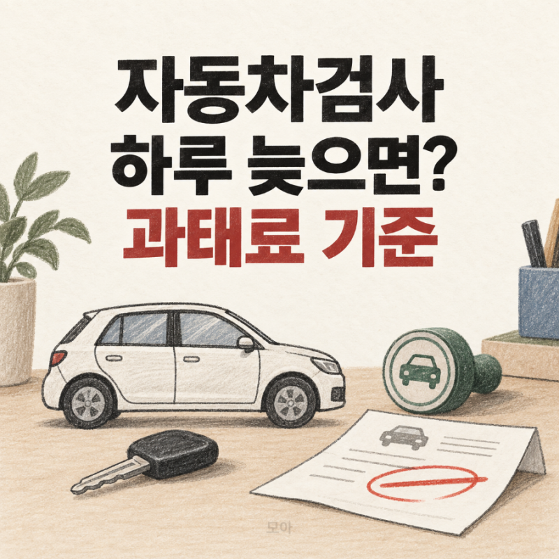 자동차 검사 하루 늦으면 60만원?｜검사기간 조회·과태료 계산·예약