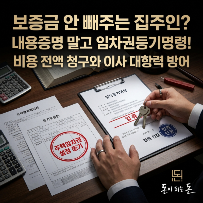 "월세 계약 끝났는데 보증금 안 빼줄 때" 내용증명 건너뛰고 바로 거는 임차권등기명령 실전 ....