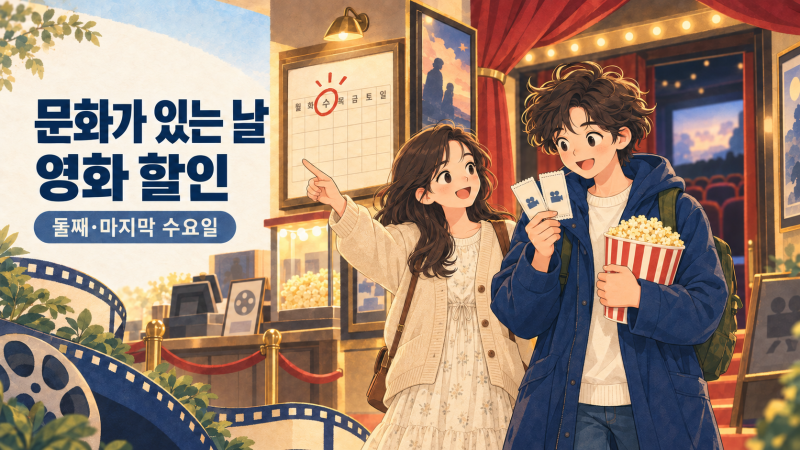 문화가 있는 날 영화 할인, 쿠폰 없이 1만원에 보는 날짜와 시간
