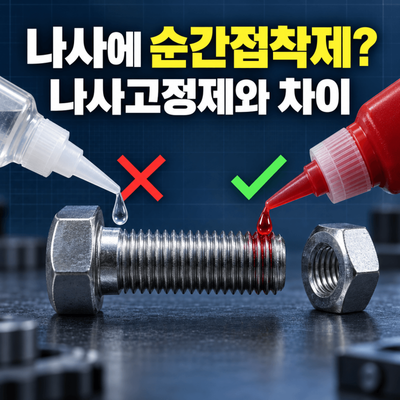 나사에 순간접착제 발라도 될까?｜나사고정제 차이·제거 방법
