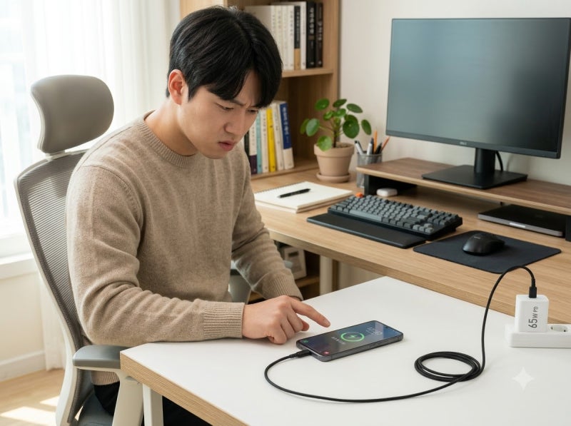 스마트폰 고속 충전 안됨, 표시가 안 뜨는 원인과 확인 방법