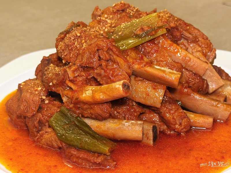 매운등갈비찜 레시피| 초등학생 입맛도 사로잡은 매콤 칼칼 등갈비조림
