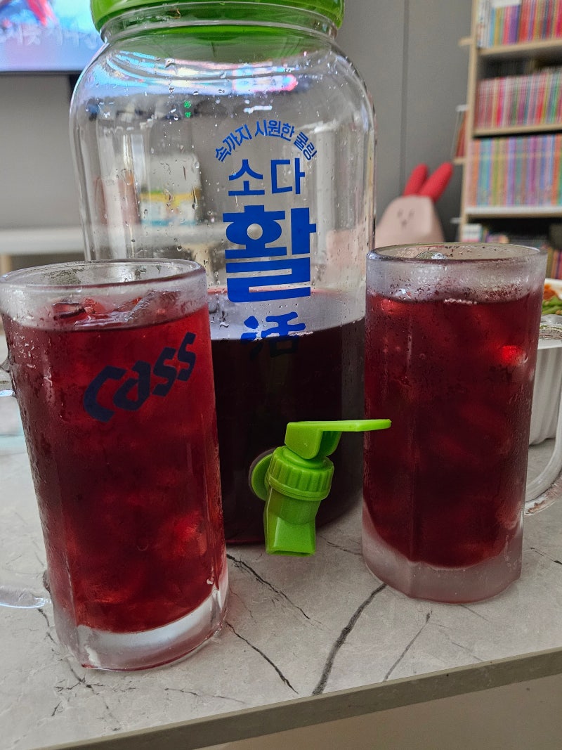 GS25 소다활 워터저그를 샀는데? 요즘 유행하는 복소사까지 만들어 먹어봤어요