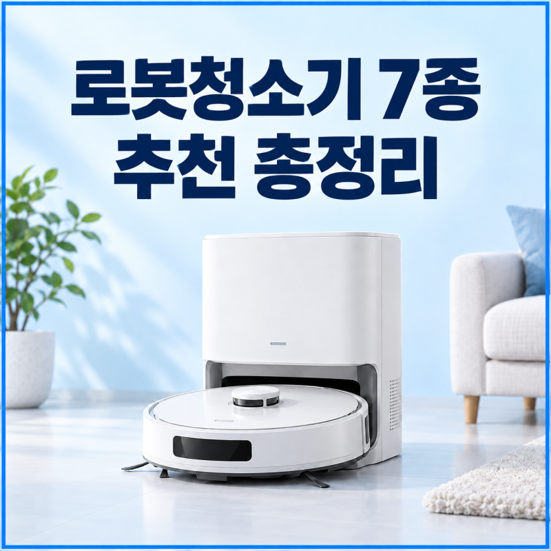 2026 로봇청소기 7종 추천｜가격대·핵심 기능 총정리