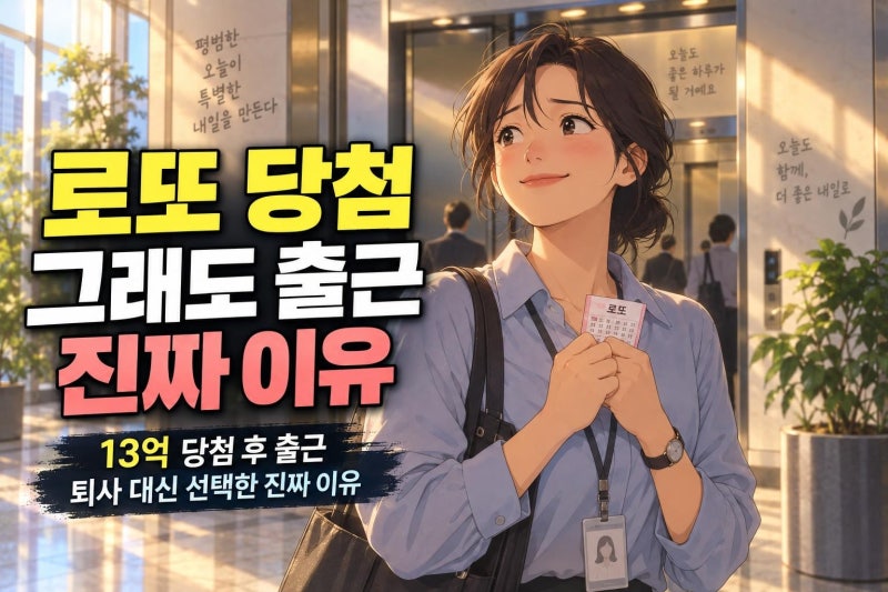 로또 1등도 출근합니다 기본정보 총정리: 이준혁표 13억 오피스 드라마 관전 포인트
