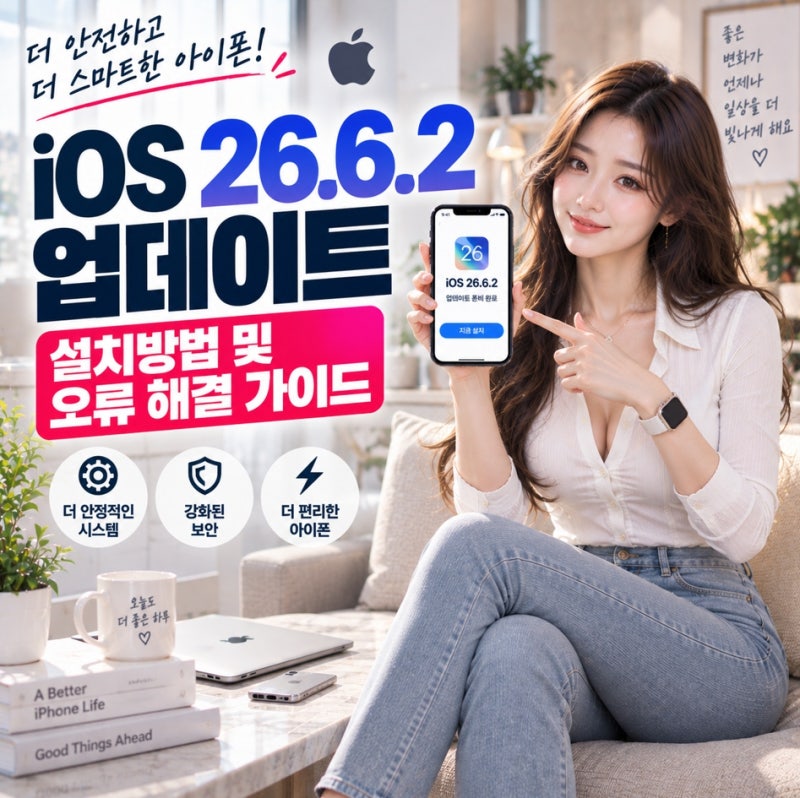 아이폰 iOS 26.6.2 업데이트 방법 및 무한 로딩 오류 해결 가이드