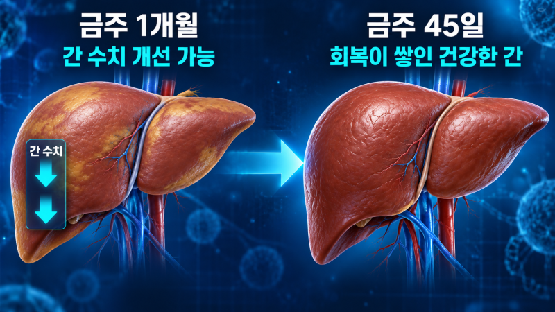 금주 45일차 간 회복 속도와 기간별 신체 변화