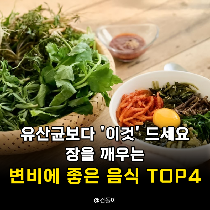 유산균보다 '이것' 드세요.. 장을 깨우는 변비에 좋은 음식 4가지