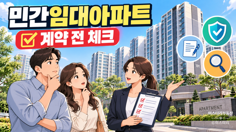 민간임대아파트 뜻부터 조건까지, 계약 전 꼭 알아야 할 단점은?