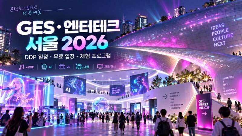 2026 GES·엔터테크 서울｜DDP 일정·라인업·무료 입장·체험 프로그램